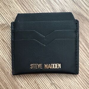 Steve Madden Black and Gold Card Holder